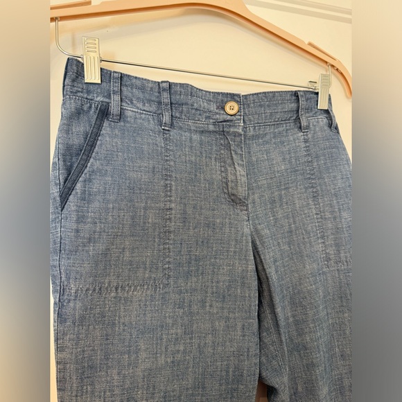 Talbots Petites Chambray Denim Pants - Picture 3 of 6